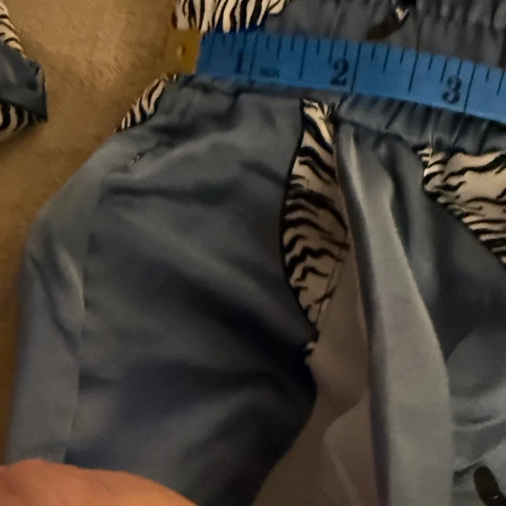 Women's Blue Tiger Print Pajama Pants - Picture 4 of 9